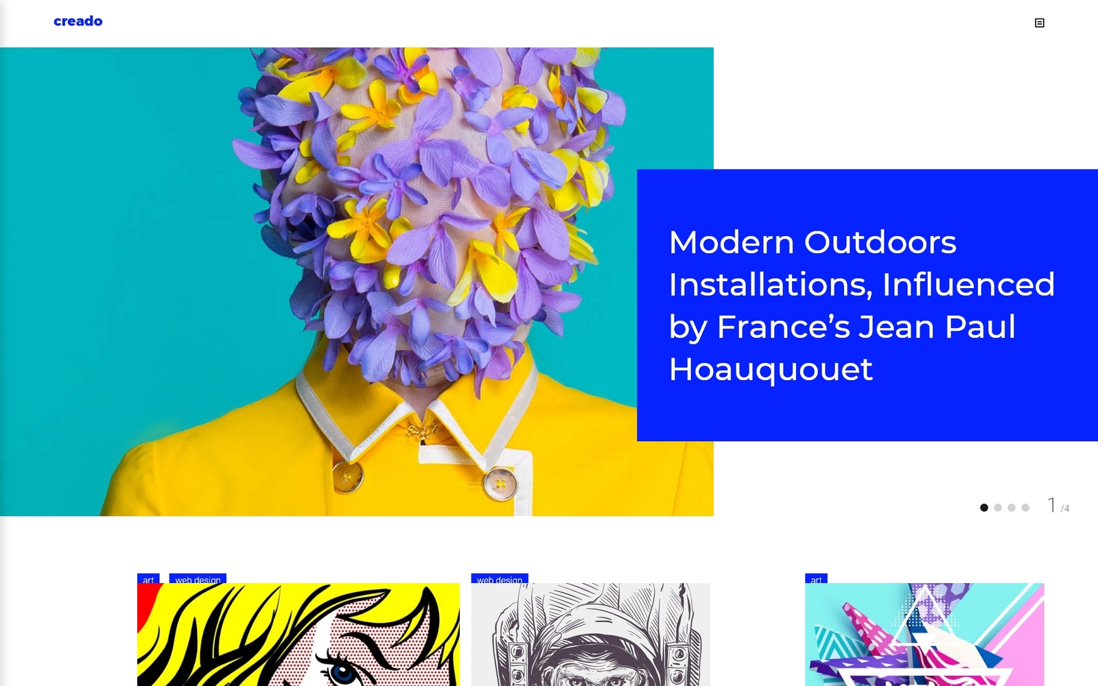 Reszponzív Creado - Art Gallery Responsive WordPress sablon 63661