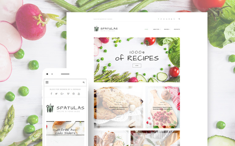 Spatulas - Recipe & Food Blog WPML ready WordPress Template Big Screenshot Spatulas - Recipe & Food Blog WordPress Theme New Screenshots BIG