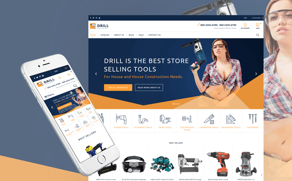 Tools & Equipment Responsive Shopify Theme New Screenshots BIG