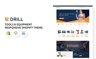Tools and Equipment Store Responsive Shopify Theme