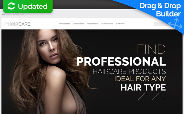Hair Care - Professional Salon Premium MotoCMS Ecommerce Theme Big Screenshot Hair Care - Professional Salon MotoCMS Ecommerce Template New Screenshots BIG