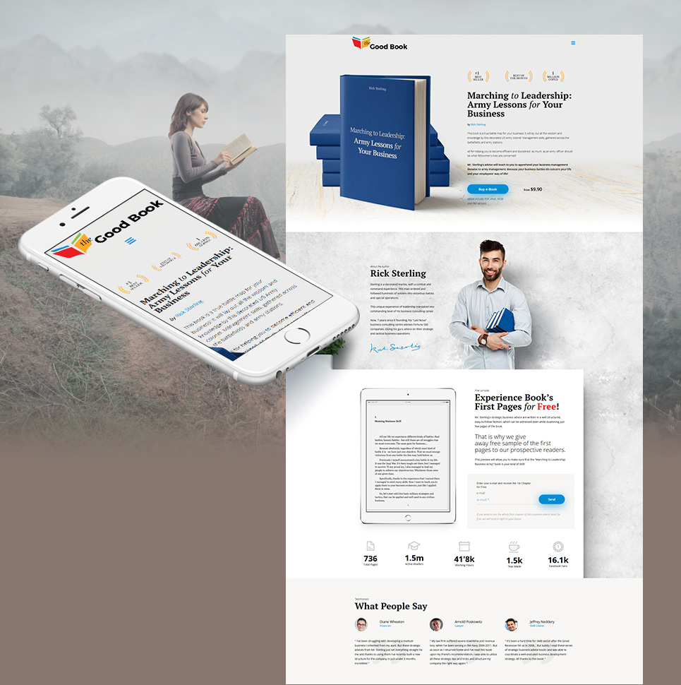 The Good Book MotoCMS 3 Template New Screenshots BIG