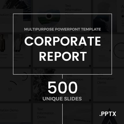 Kit Graphique #63827 Business Powerpoint Powerpoint Template - MASTER PAGE SCREENSHOT