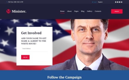 Politics Joomla Template