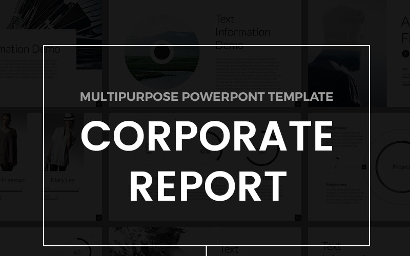 Corporate Report PowerPoint template PowerPoint Template