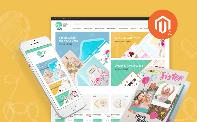 Deluxe Card - Special Occasion Cards Store Responsive Magento Theme Big Screenshot Deluxe Card - Special Occasion Cards Store Magento Theme New Screenshots BIG
