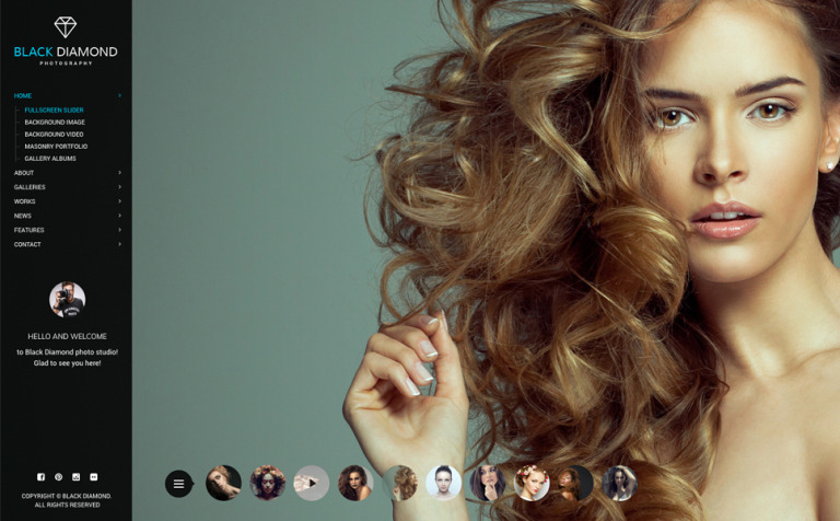 Diamond - Photography & Videography Responsive Website Theme Big Screenshot Diamond - Photography & Videography Website Template New Screenshots BIG