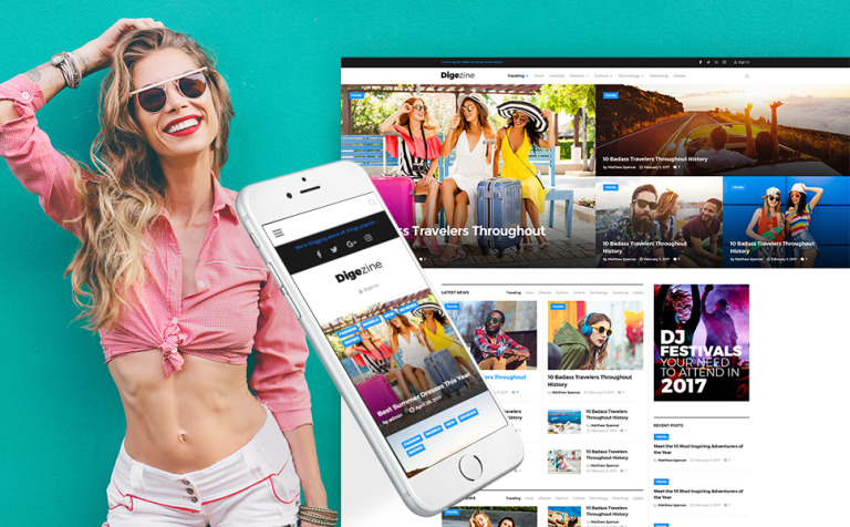 Digezine - News Magazine Responsive WordPress Theme Big Screenshot Digezine - News Magazine WordPress Theme New Screenshots BIG