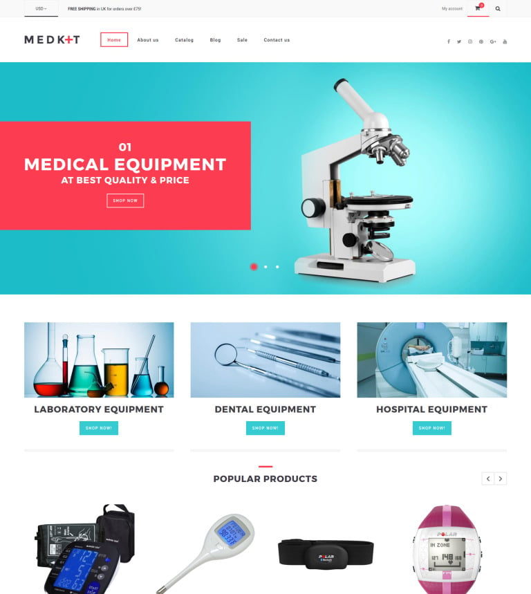 Medical Equipment Responsive Shopify Theme
