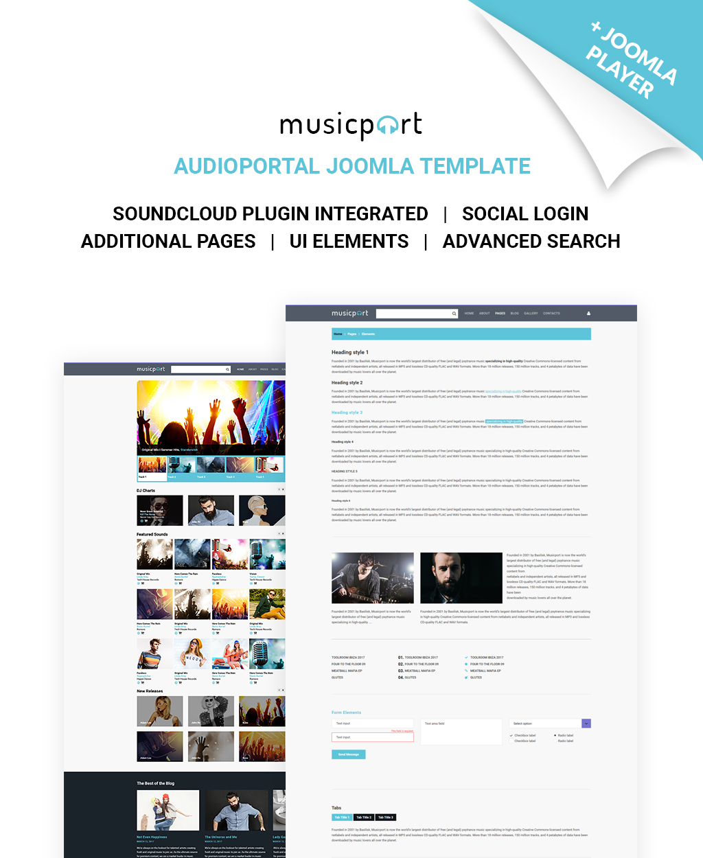Responsive Müzik Portalı Joomla #63881