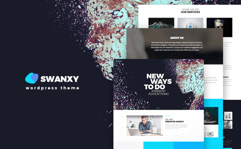 Swanxy Responsive WordPress Theme Big Screenshot Swanxy WordPress Theme New Screenshots BIG