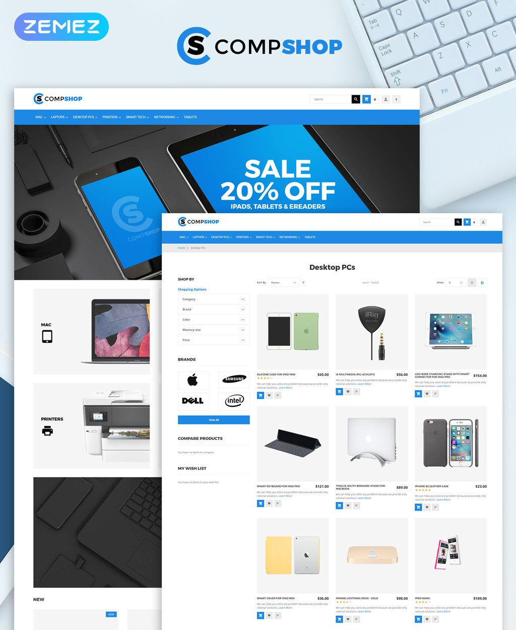 Tema Magento "CompShop" #63847
