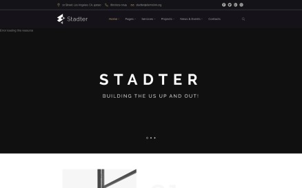 Stadter - Construction Company WordPress Theme