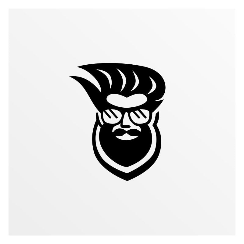 Kit Graphique #63980 Bald Beard Logo Kit - Logo template Preview