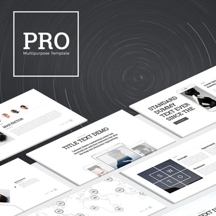 Kit Graphique #63983 Business Powerpoint Powerpoint Template - MASTER PAGE SCREENSHOT