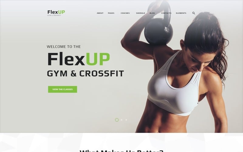 Flex Up - Crossfit WordPress theme WordPress Theme