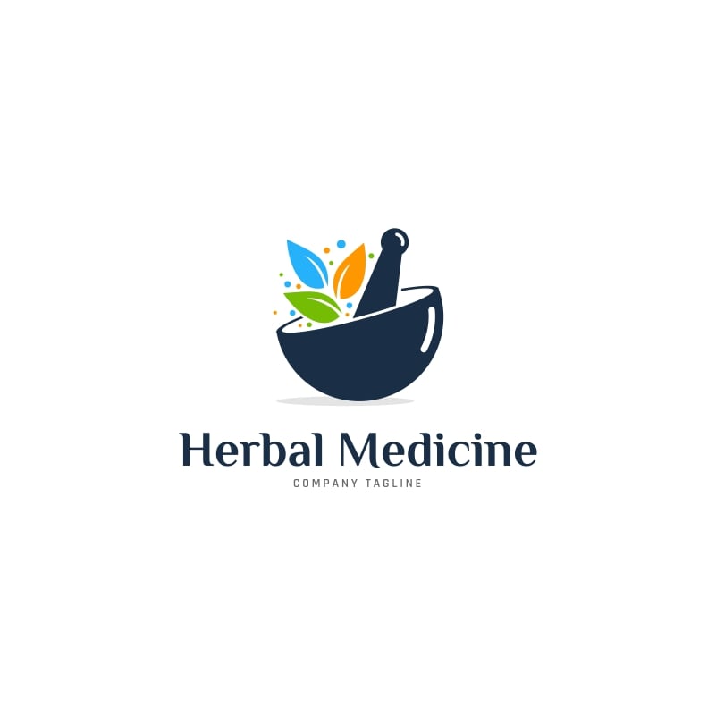 herbal medicine logo template template medicine