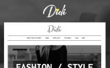 Fashion Blog WMPL wordpress шаблон Маленький скріншот Адаптивний WordPress шаблон на тему модний блог