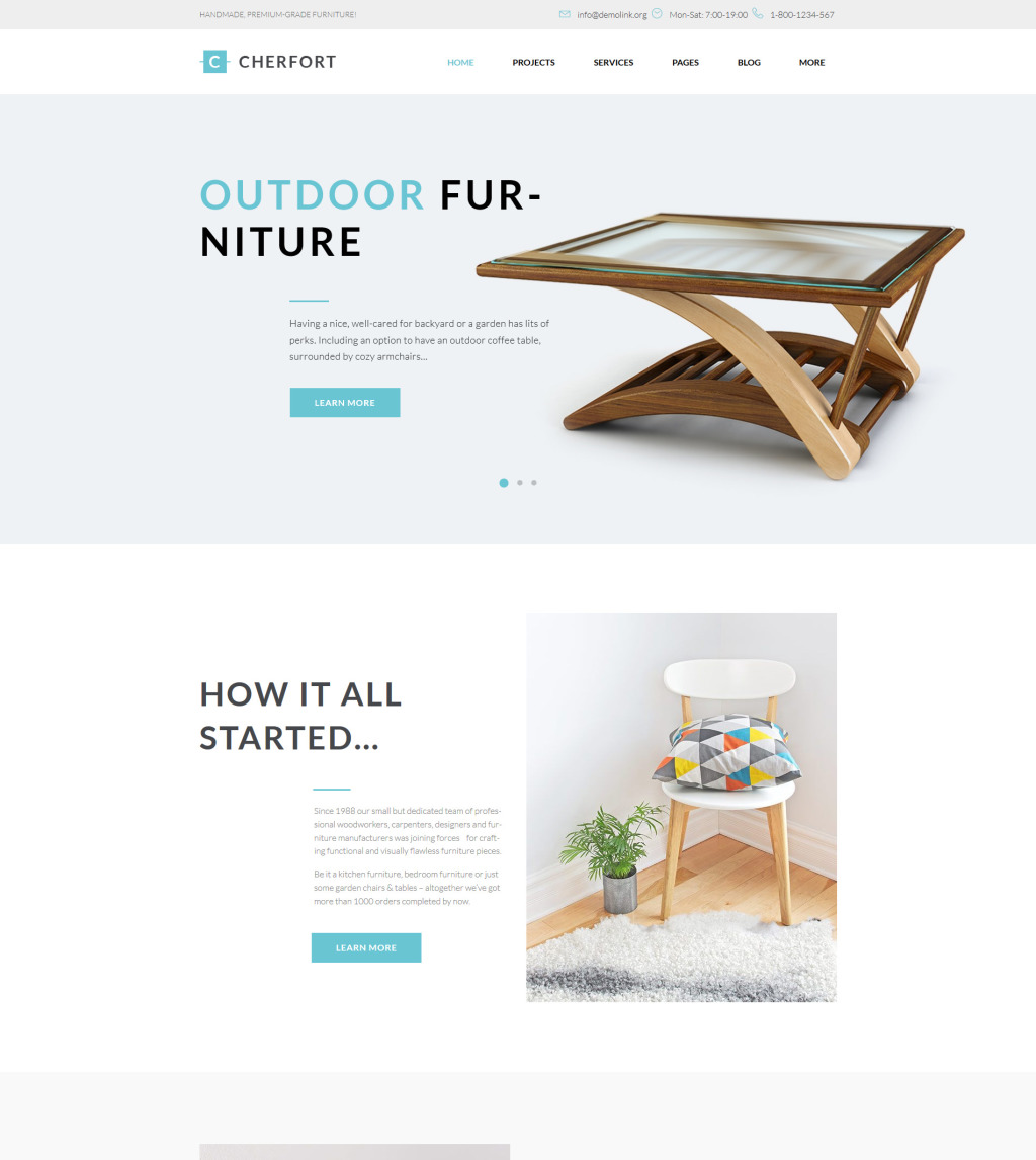 Cherfort Furniture Company Responsive Wordpress Theme