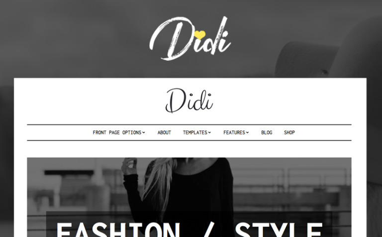 Didi - Fashion WPML ready WordPress Template Big Screenshot Didi - Fashion WordPress Theme Big Screenshot