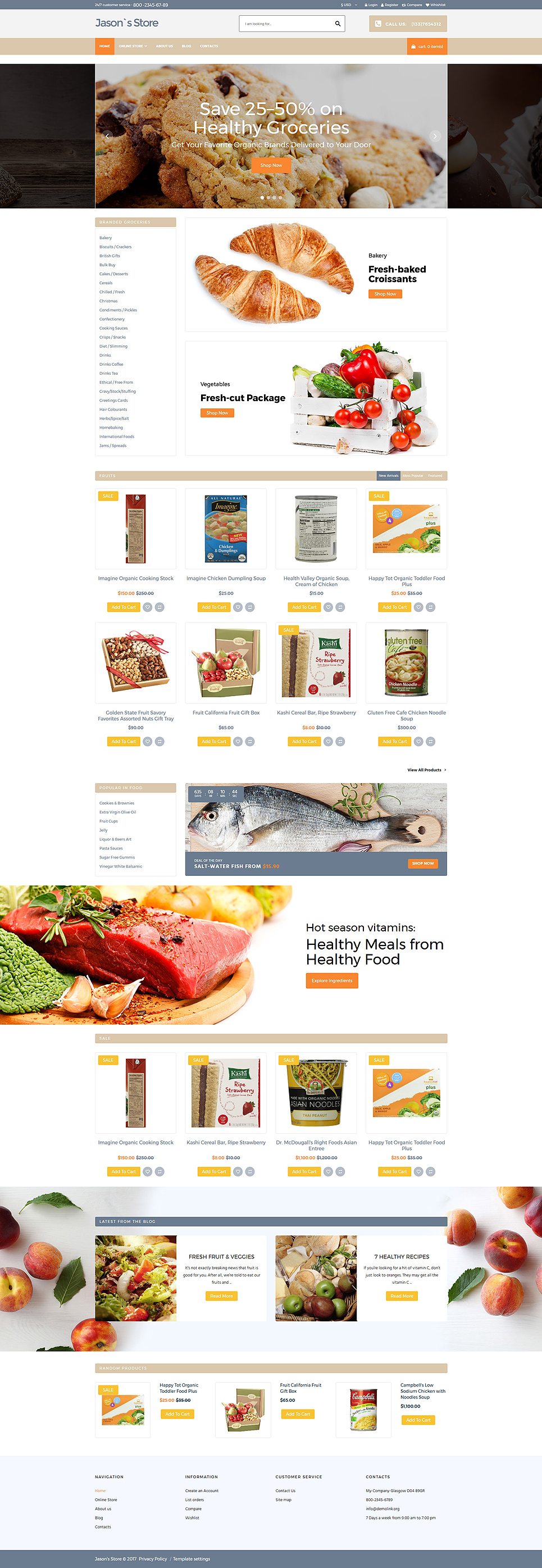 Grocery Store Responsive VirtueMart Template New Screenshots BIG