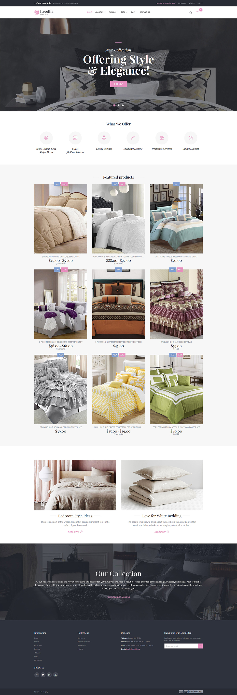 Linen & Lace Responsive Shopify Theme New Screenshots BIG