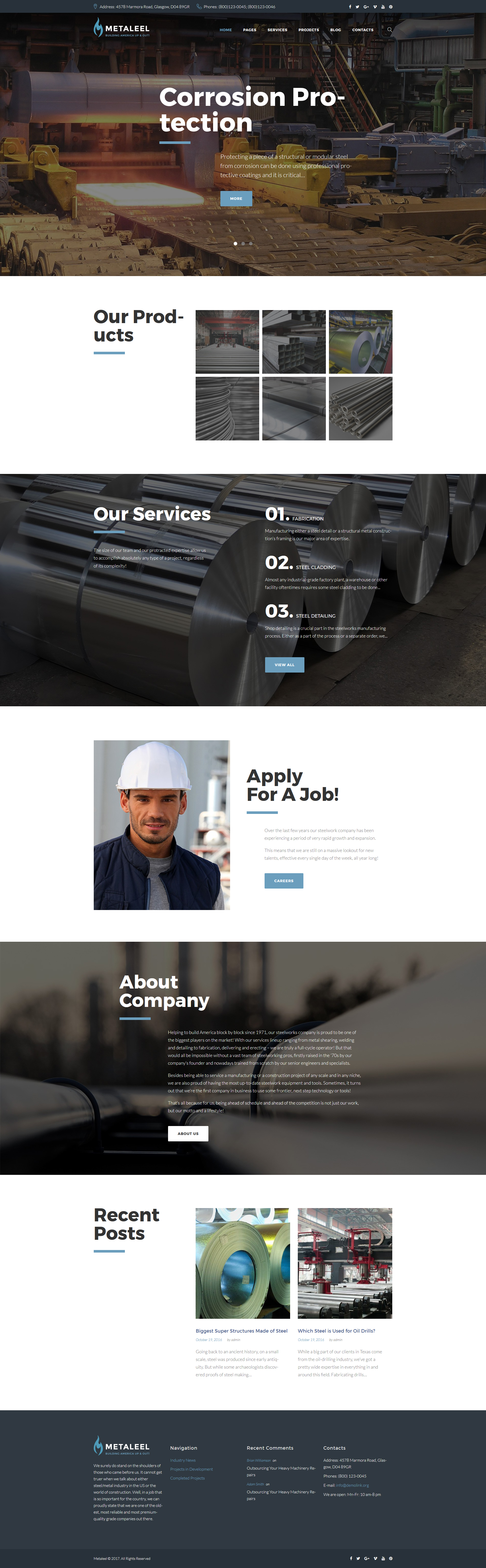 Metaleel WordPress Theme New Screenshots BIG