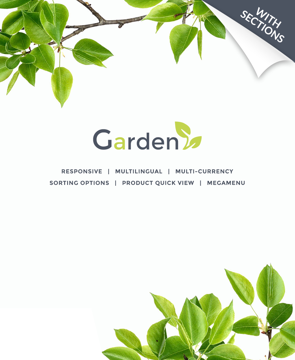 Responsive Shopify Thema over Tuinontwerp №64035 - screenshot