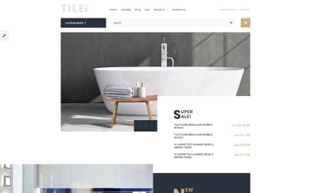 Tile & Stone Responsive OpenCart Template