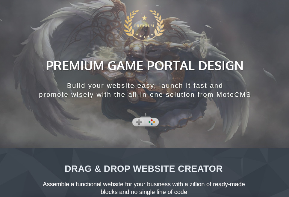 Game Website Design with Admin Panel - MotoCMS