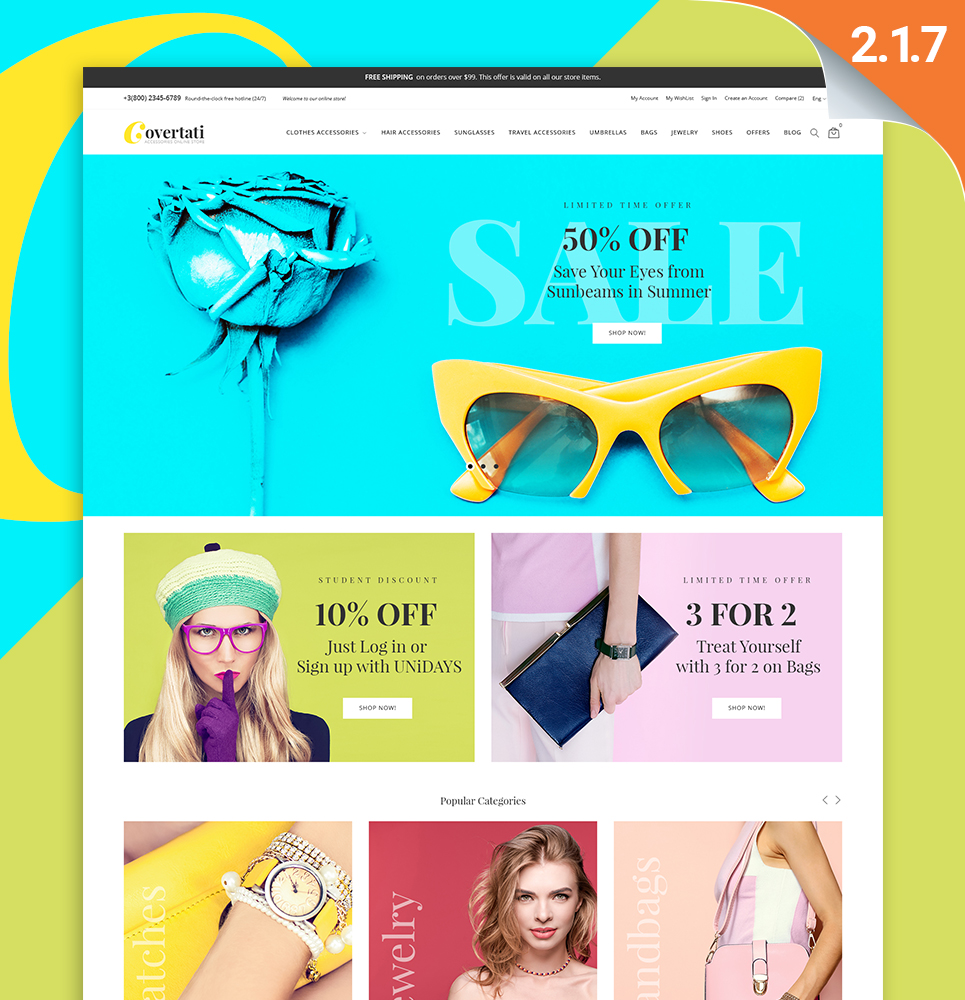 Covertati - Accessories Magento Theme New Screenshots BIG