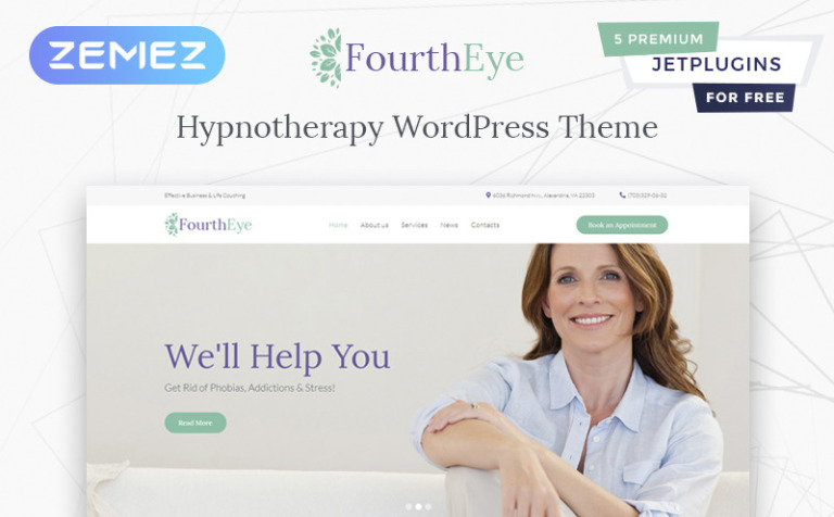 Fourth Eye - Hypnotherapy WPML ready WordPress Template Big Screenshot Fourth Eye - Hypnotherapy WordPress Theme New Screenshots BIG