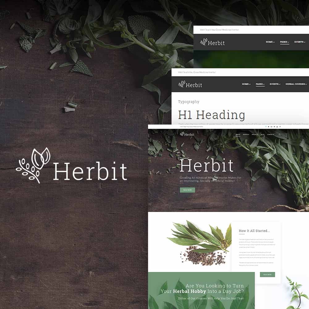 Responsywny motyw WordPress Herbit #64148