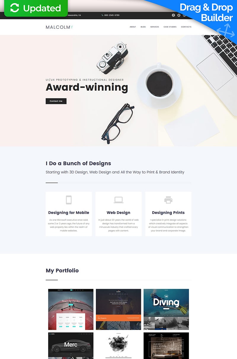 Web Design Responsive Moto CMS 3 Template - screenshot