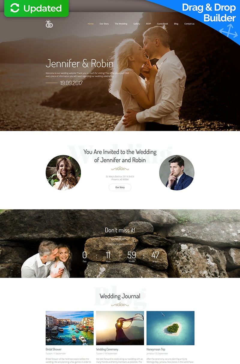 Jennifer & Robin - Wedding Premium №64204