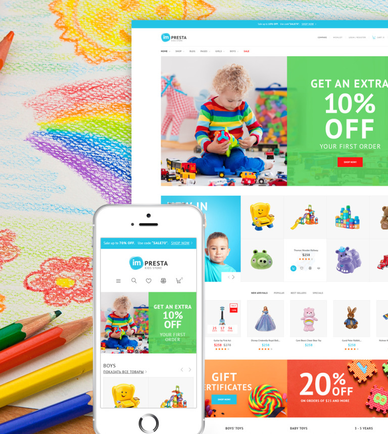  Impresta - Kids Store PrestaShop Theme