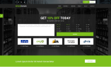 Hosting Tema Web Captura de Pantalla Pequeña Plantilla Web para Sitio de Registro de dominios