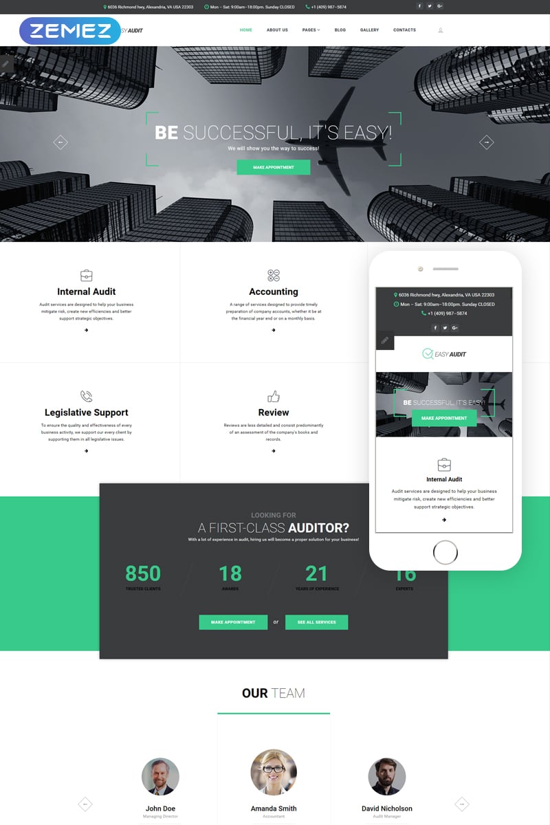 Finance Responsive Joomla Template