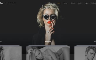 Indigo - Fashion Photographer Responsive Multipage Website Template