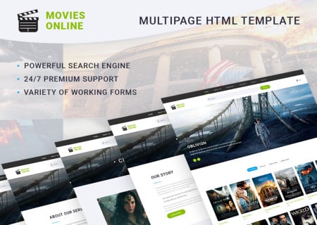 Online Movie Theater HTML