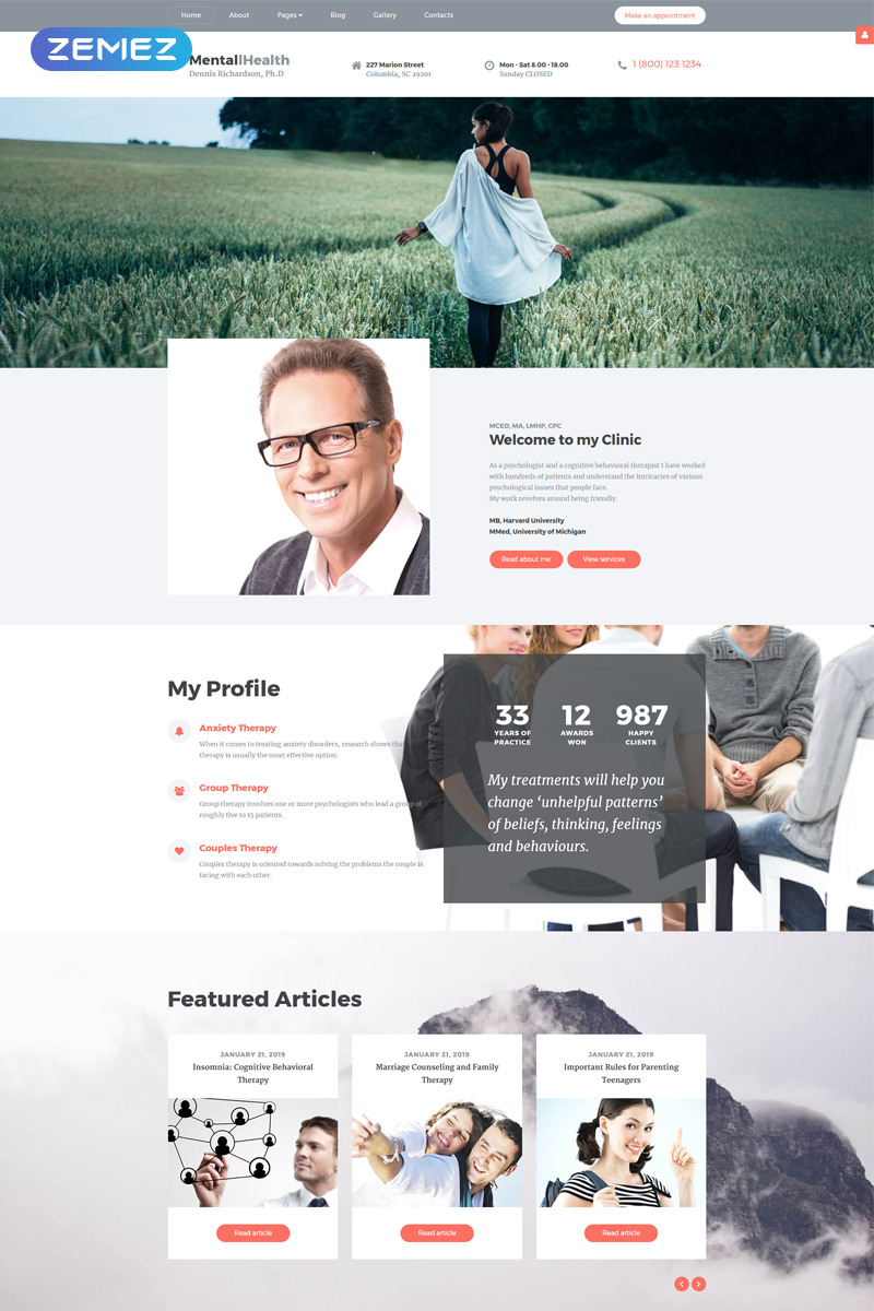 Responsive Pisikoloji Joomla #64486