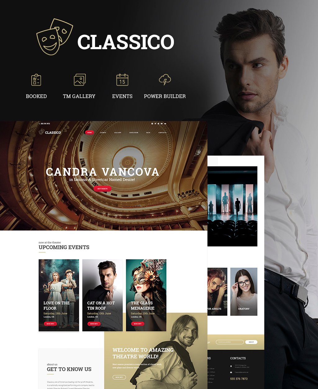 Tema De WordPress "Classico - Theater Responsive" #64441
