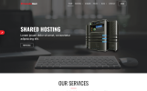 Hosting Website thema Klein Screenshot Website template over Domain Registrar