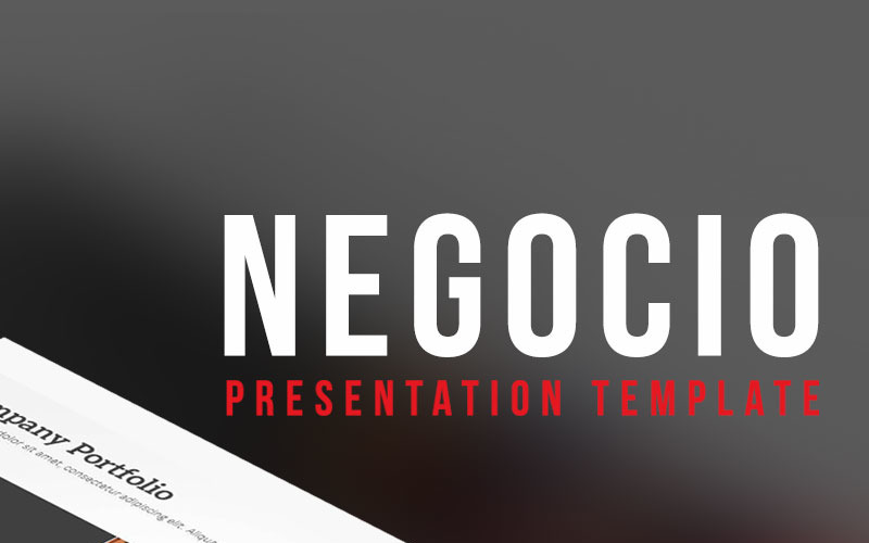Negocio Presentation Template PowerPoint template PowerPoint Template