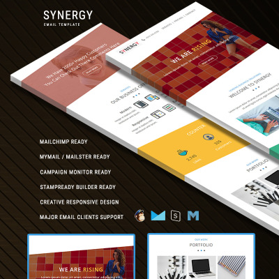 Synergy Responsive Email Template Newsletter Template