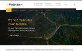 Production Pro Premium Template WordPress Screenshot Pequeno Tema WordPress Production Pro
