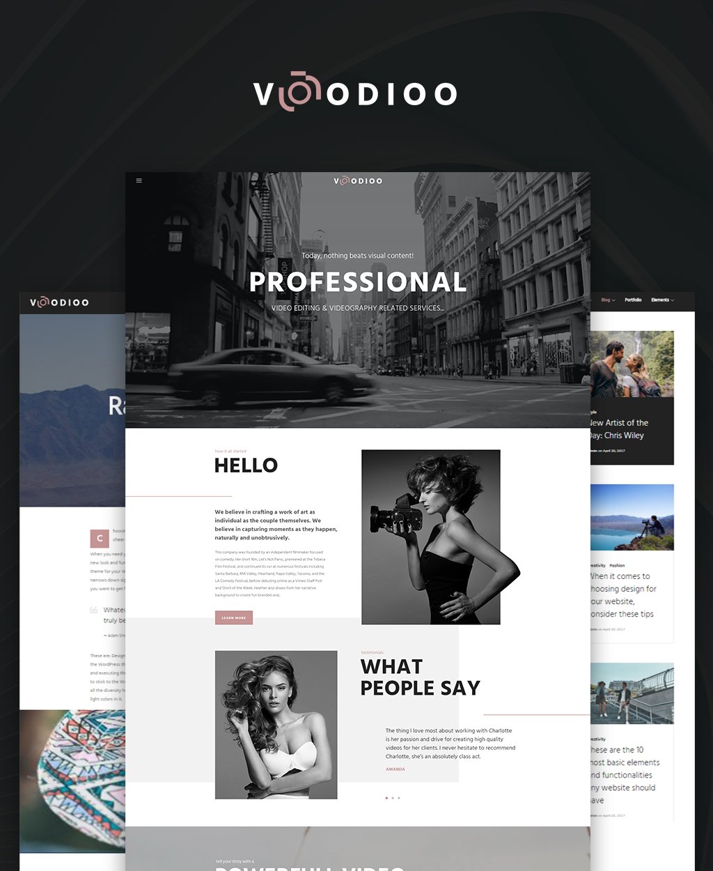 Voodioo - Videographer Responsive WordPress Theme WordPress Theme - screenshot