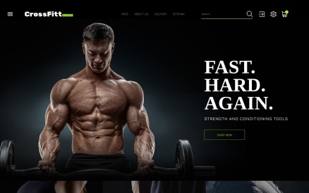 Crossfitt Store PrestaShop Theme