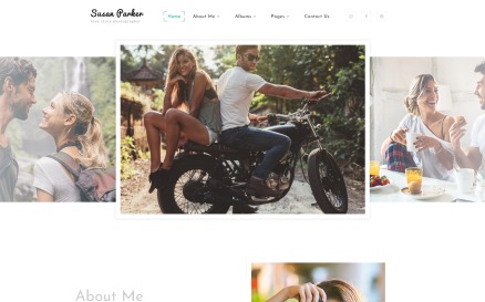 Susan Parker - Lovestory Photographer Multipage Website Template