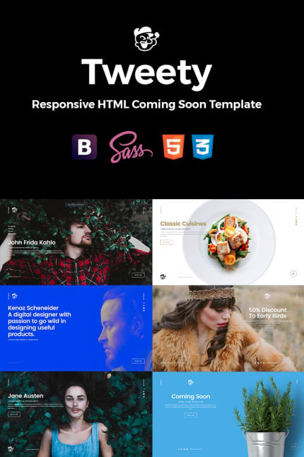 Template #64637 Bootstrap Coming-soon Webdesign Template - Logo template Preview